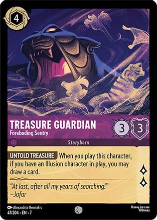 Treasure Guardian - Foreboding Sentry (47/204) Cold Foil - Archazias Island