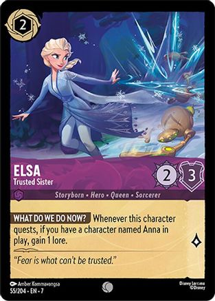Elsa - Trusted Sister (55/204) Cold Foil - Archazias Island