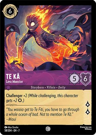 Te Ka - Lava Monster (58/204)  - Archazias Island