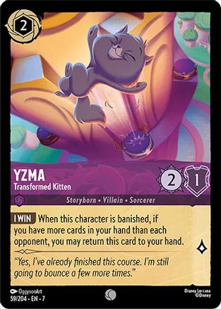 Yzma - Transformed Kitten (59/204) Cold Foil - Archazias Island