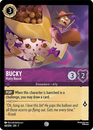 Bucky - Nutty Rascal (60/204) Cold Foil - Archazias Island