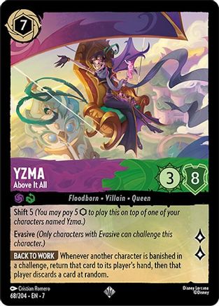 Yzma - Above It All (68/204) Cold Foil - Archazias Island