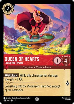Queen of Hearts - Losing Her Temper (122/204) Cold Foil - Archazias Island