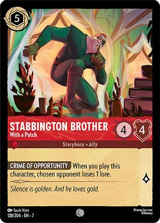 Stabbington Brother - With a Patch (128/204) Cold Foil - Archazias Island