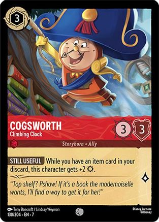 Cogsworth - Climbing Clock (130/204) Cold Foil - Archazias Island