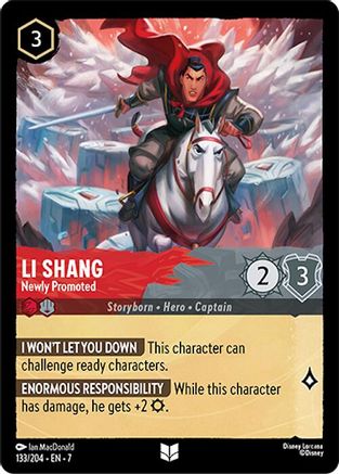 Li Shang - Newly Promoted (133/204) Cold Foil - Archazias Island
