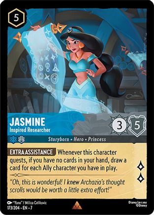 Jasmine - Inspired Researcher (173/204) Cold Foil - Archazias Island