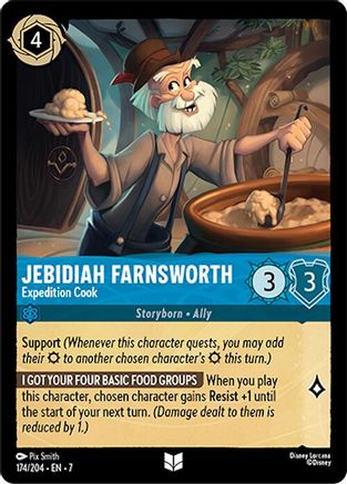 Jebidiah Farnsworth - Expedition Cook (174/204)  - Archazias Island