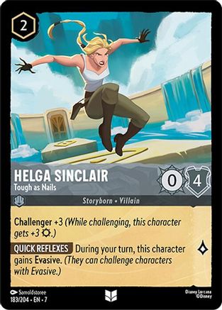 Helga Sinclair - Tough as Nails (183/204) Cold Foil - Archazias Island