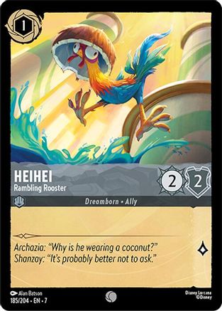 Heihei - Rambling Rooster (185/204) Cold Foil - Archazias Island