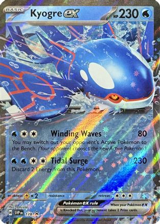 Kyogre ex (178) [SV Scarlet & Violet Promo Cards] Holofoil