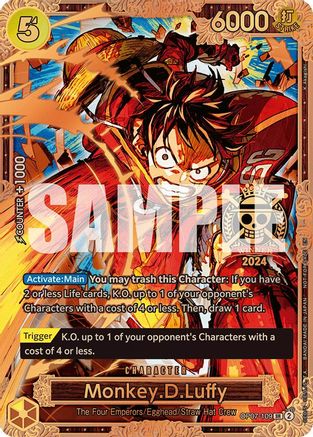Monkey.D.Luffy (Championship 2024 World Final 3rd Place) (OP07-109) - One Piece Promotion Cards