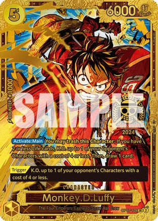 Monkey.D.Luffy (Championship 2024 World Final 1st Place) (OP07-109) - One Piece Promotion Cards