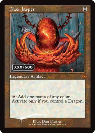 Mox Jasper (Serial Numbered) (TDM-419) - [Tarkir: Dragonstorm] Foil