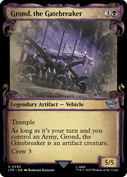 Grond, the Gatebreaker (LTR-540) - [The Lord of the Rings: Tales of Middle-earth]: (Showcase) Foil