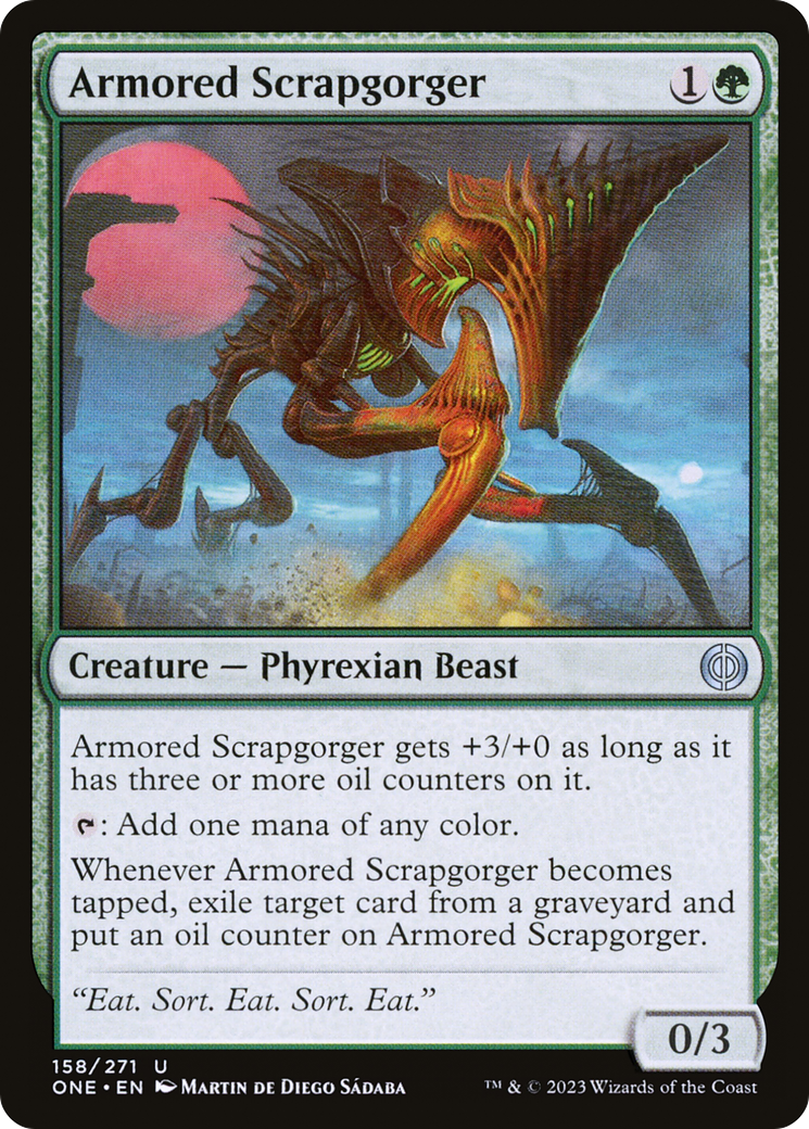 Armored Scrapgorger (ONE-158) - [Phyrexia: All Will Be One] Foil