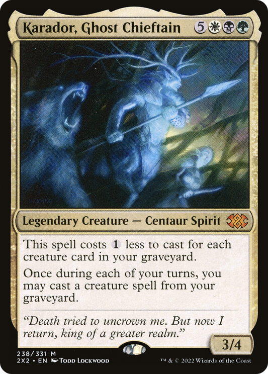 Karador, Ghost Chieftain (2X2-238) - [Double Masters 2022] Foil