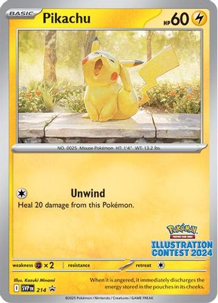 Pikachu - 214 (Illustration Contest 2024) 214 - [SV Scarlet & Violet Promo Cards]