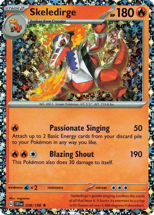 Skeledirge (Sparkle Holo) (38/198) [Miscellaneous Cards & Products] Holofoil