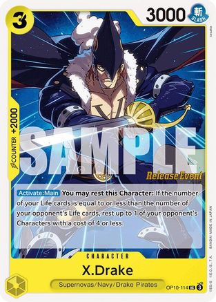 X.Drake (OP10-114) - Royal Blood Release Event Cards