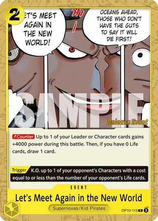 Let's Meet Again in the New World (OP10-115) - Royal Blood Release Event Cards