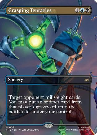 Grasping Tentacles (Borderless) (SPE, MAR-021) - [Marvel's Spider-Man: Eternal-Legal] Foil