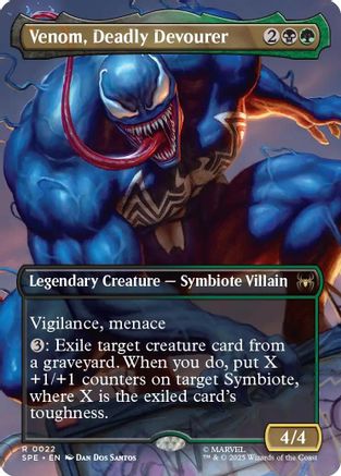 Venom, Deadly Devourer (Borderless) (SPE, MAR-022) - [Marvel's Spider-Man: Eternal-Legal] Foil
