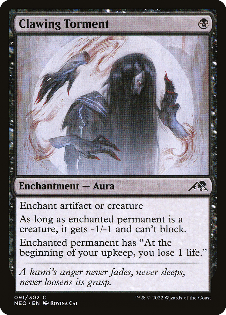 Clawing Torment (NEO-091) - [Kamigawa: Neon Dynasty] Foil