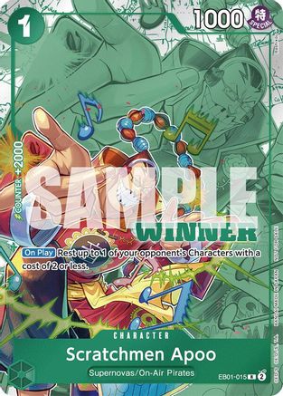 Scratchmen Apoo (Winner Pack 2025 Vol. 2) (EB01-015) - One Piece Promotion Cards