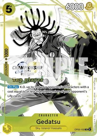 Gedatsu (Championship 2024 Top Player Pack Vol. 2) (OP05-102) - One Piece Promotion Cards