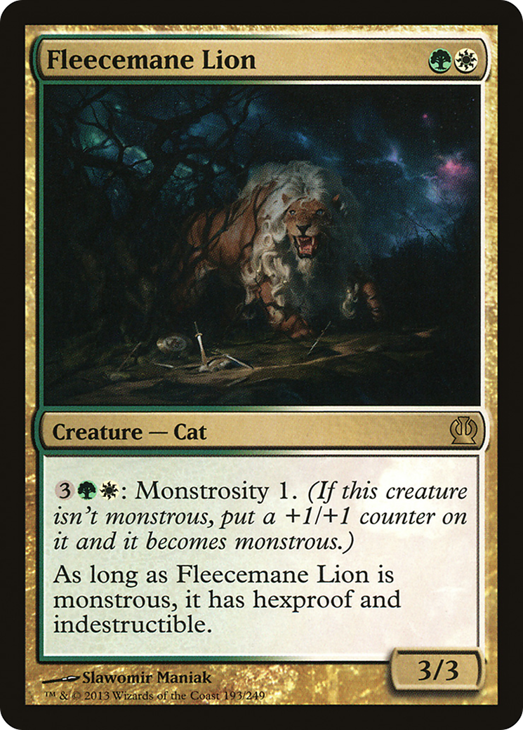 Fleecemane Lion (THS-193) - [Theros] Foil