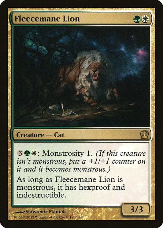 Fleecemane Lion (THS-193) - [Theros] Foil