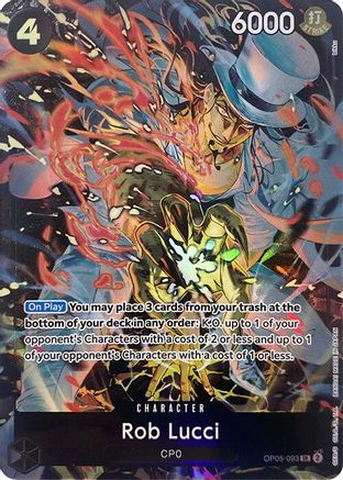 Rob Lucci (Illustration Box EX) (OP05-093) - One Piece Promotion Cards