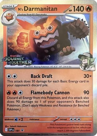 N's Darmanitan - 181 (Prerelease) 181 - [SV Scarlet & Violet Promo Cards] Holofoil