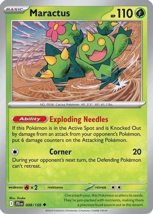 Maractus - 008/159 - [SV09 Journey Together] Reverse Holofoil