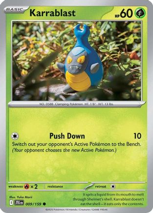 Karrablast 9/159 - [SV09 Journey Together] Reverse Holofoil