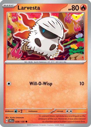 Larvesta 28/159 - [SV09 Journey Together] Reverse Holofoil