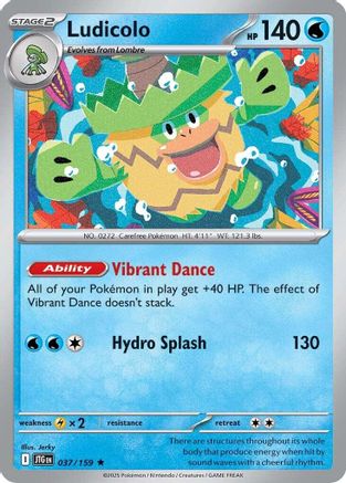 Ludicolo 37/159 - [SV09 Journey Together] Reverse Holofoil