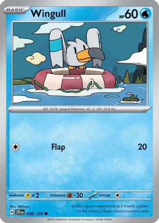 Wingull 38/159 - [SV09 Journey Together] Reverse Holofoil