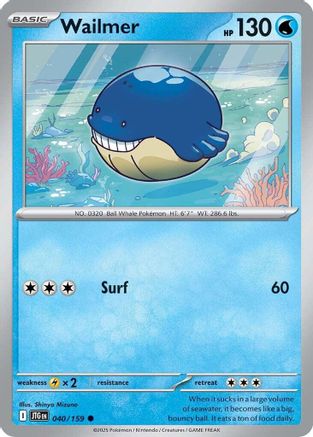 Wailmer 40/159 - [SV09 Journey Together]
