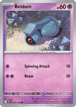 Beldum 61/159 - [SV09 Journey Together] Reverse Holofoil