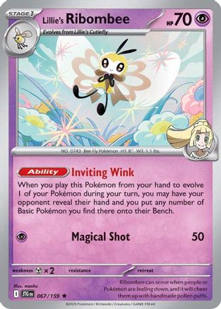 Lillie's Ribombee - 067/159 - [SV09 Journey Together] Holofoil
