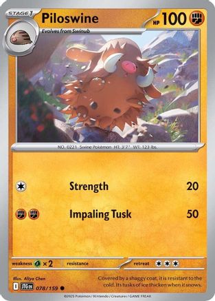 Piloswine 78/159 - [SV09 Journey Together]