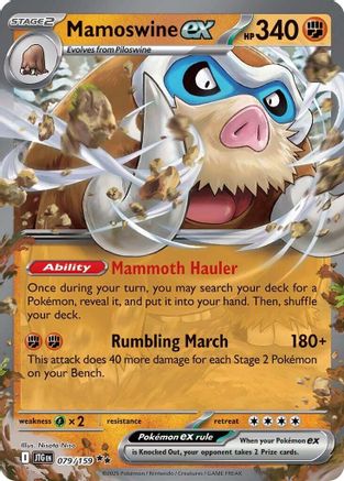 Mamoswine ex - 079/159 79 - [SV09 Journey Together]