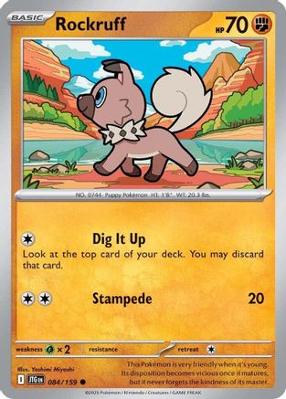 Rockruff 84/159 - [SV09 Journey Together] Reverse Holofoil