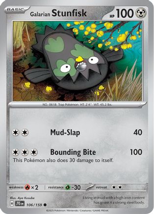 Galarian Stunfisk 106/159 - [SV09 Journey Together] Reverse Holofoil
