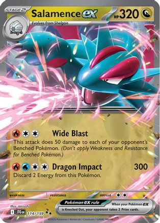 Salamence ex - 114/159 - [SV09 Journey Together] Holofoil