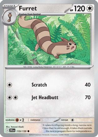 Furret - 119/159 - [SV09 Journey Together] Reverse Holofoil