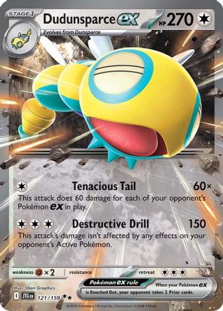 Dudunsparce ex - 121/159 - [SV09 Journey Together] Holofoil