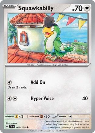 Squawkabilly 141/159 - [SV09 Journey Together] Reverse Holofoil